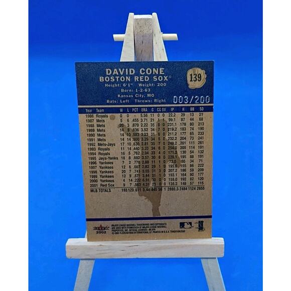 David Cone #139 2002 Fleer SP 003/200 - Picture 4 of 5